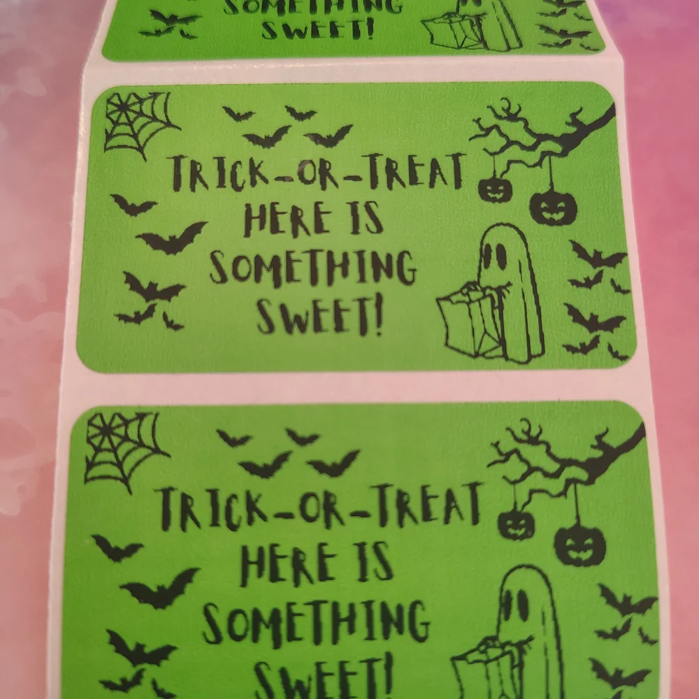 💙100 Trick-or-Treat- Shipping Labels Thermal Packaging Stickers 2.25